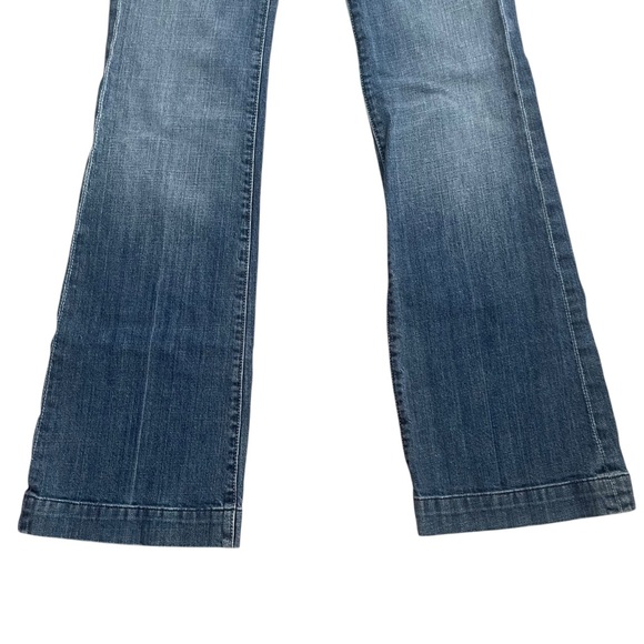 7 For All Mankind Blue Flare Jeans - Picture 6 of 9
